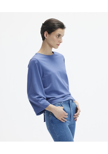 Yargıcı Sırt Detayli Sweatshirt Lacivert