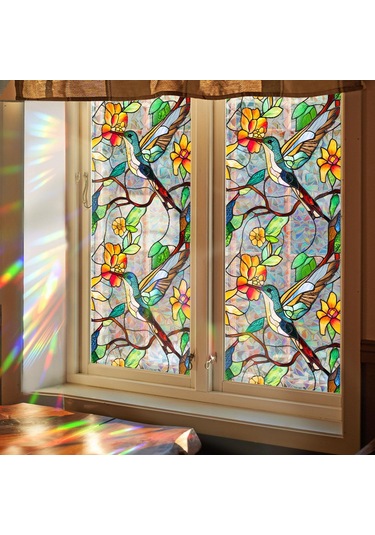 Suntek Pencere Filmi Statik Yapışkanlı Çıkartma Yatak Odası