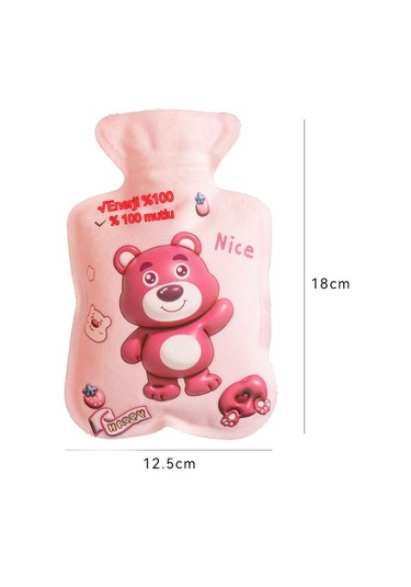 Sıcak Su Şişesi Mını Boy Karikatür Ayı