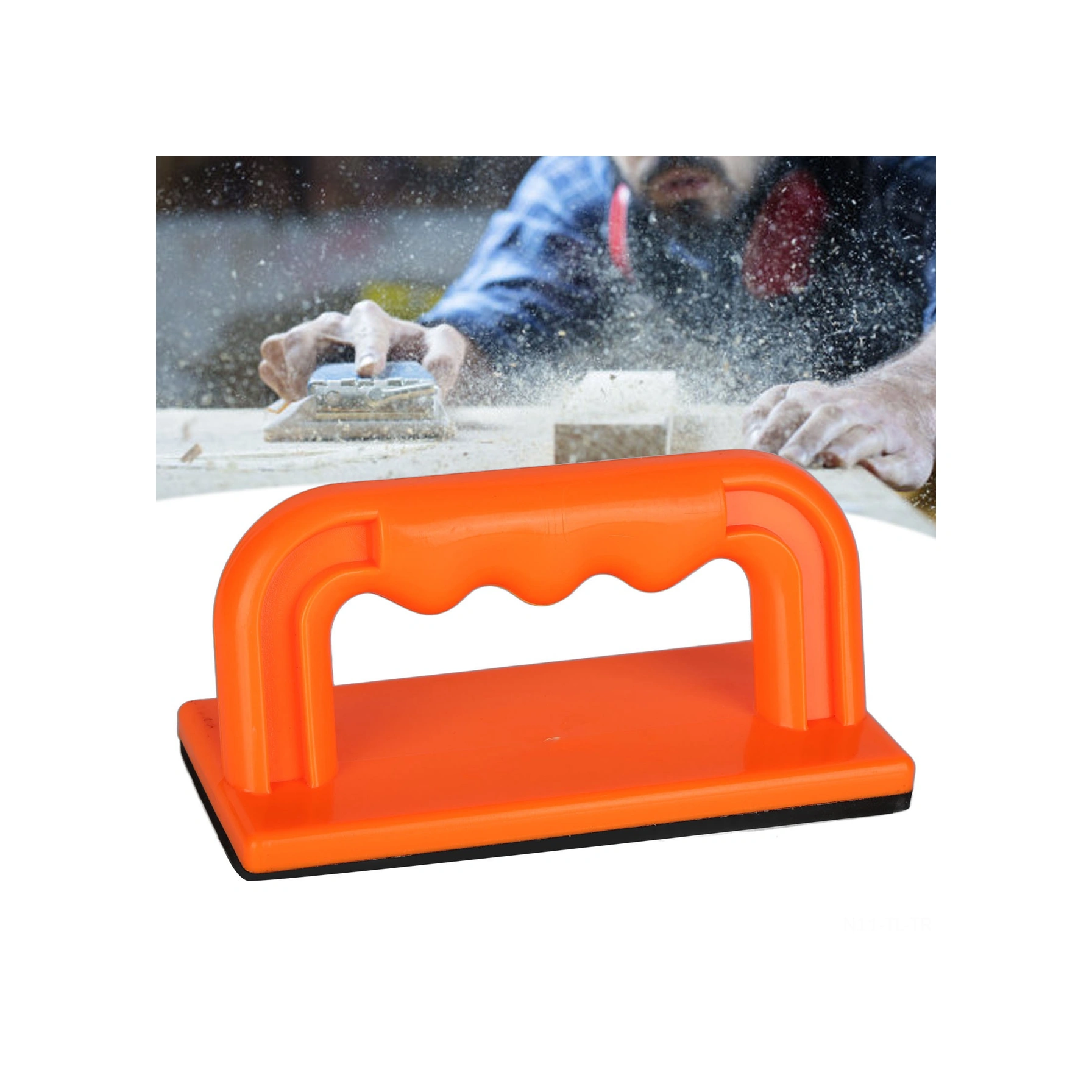 Hombey Ahşap İşleme Güvenlik Itici Bloğu, 6x3 İnç, Tiltli Kolu, Tezgah Testeresi, İpler, Band Testereleri İçin Abs Malzeme, El Güvenliği Sağlar