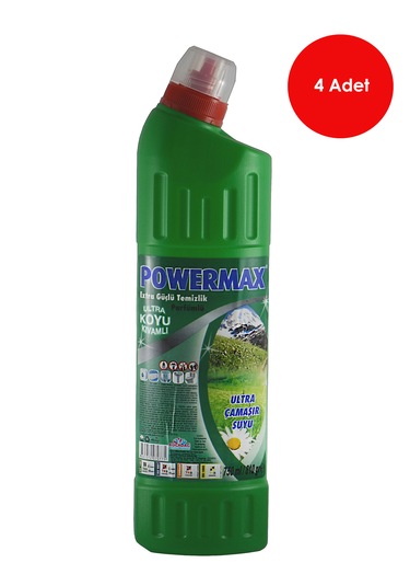 4 Adet Powermax Ultra Yoğun Çamaşır Suyu 750 Ml-pwrmx007