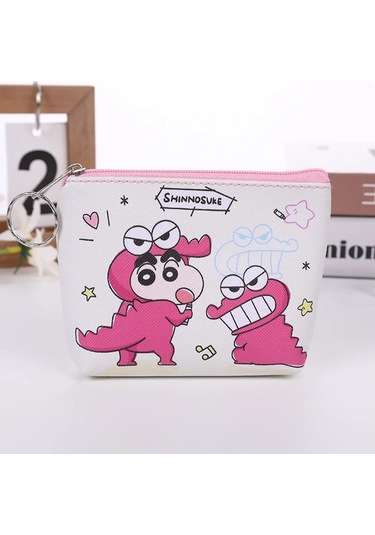 Mınıso Yeni Şirin Crayon Shinchan Çocuk Çizgi Film Cüzdanı - Erkek Ve Kız Öğrenciler İçin Cep Cüzdanıunisex Açık