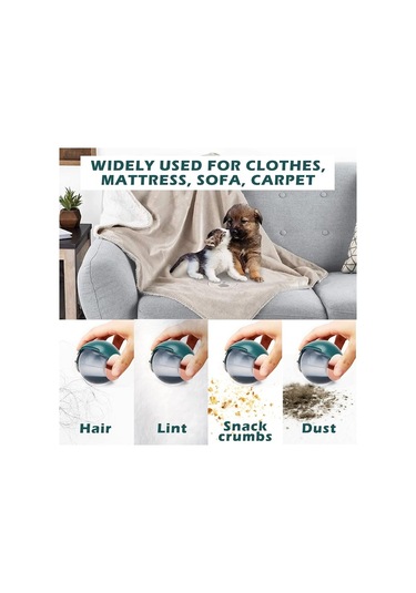 Novahub Yeşil Yıkanabilir Yeniden Kullanılabilir Jel Lint Rulo Köpek Kedi Pet Saç Çıkarıcı Giysi Tozu İçin Yeşil