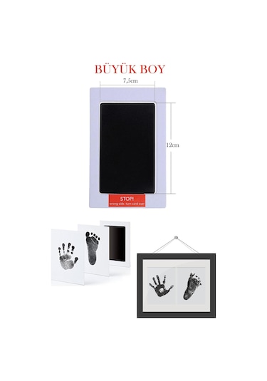 Technosmart Trendpoint Bebek El Ayak Izi Anı Seti Mürekkep Temassız Baskı Kit (509497194)