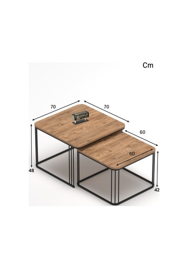 Orta Sehpa İkili Alize Atlantik Çam Atlantik Çam
