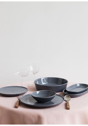 The Mia Noon Kase 6lı Set Gri 15 Cm