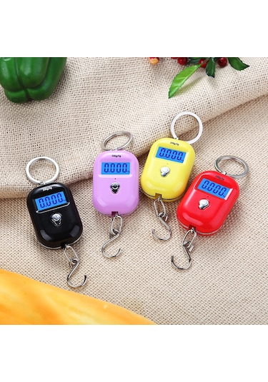 Mini Bagaj Ölçeği Taşınabilir Elektronik Tartı Dijital Balık Pulu Sıfır İzleme Fonksiyonu İle 25 Kg Çift Aralıklı Ölçek Dijital Asılı Ölçek