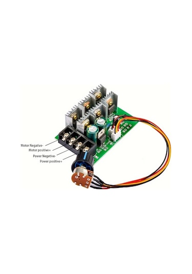 Xuweiwei 1 Bilgisayar 1 Adet Dc 9 55v 40a 2000w Pwm Dc Motor Hız Kontrol Cihazı Yüksek Güç Kontrolörü