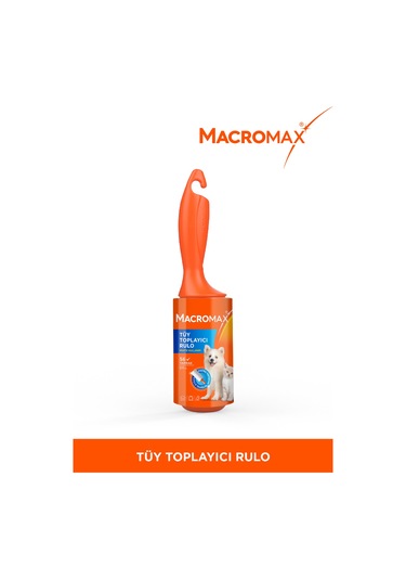 Macromax Tüy Toplayıcı Rulo 56 Yaprak, Ekstra Yapışkanlı Kedi Köpek Tüyü Toz Toplama Rulosu