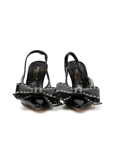 Topuklu/ Stiletto Kadın 3063041 O Nacree Naplack Nero Silver Nero Silver