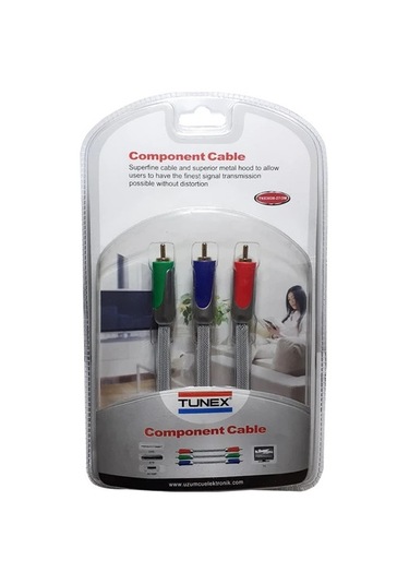 Tunex Kablo 3rca 3rca Yuv Component 2mt Tunex TNX-3028/27