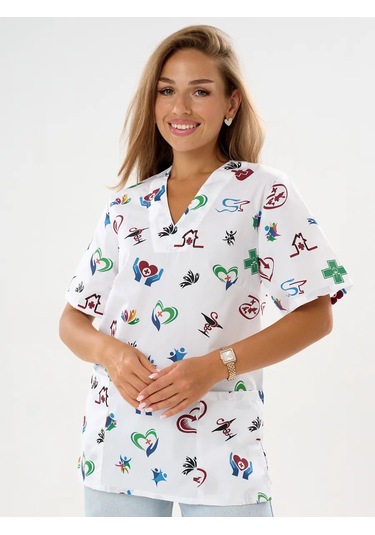 Nairimed Kadın Tıbbi Gömlek 371630337 Beyaz
