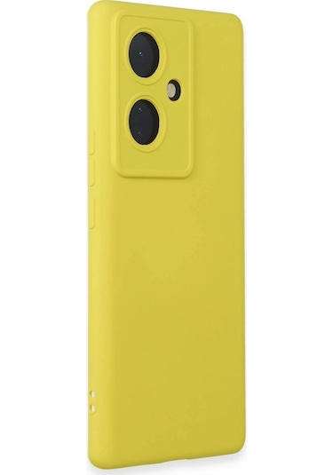 Durukar Vivo V29 Lite Kılıf Nano İçi Kadife Silikon - Sarı