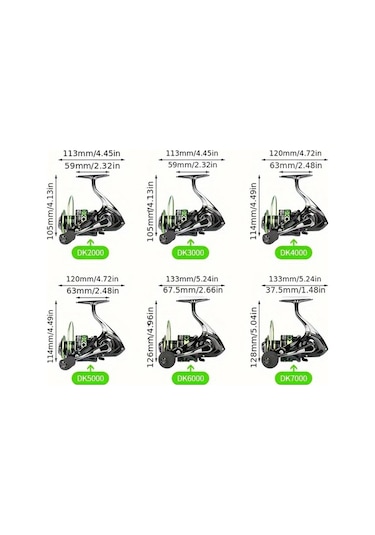 Xuweiwei Dk3000 Paslanmaz Celik Uzun Dokum Doner Makara Tatli Ve Tuzlu Su Balikciligi Icin Ideal