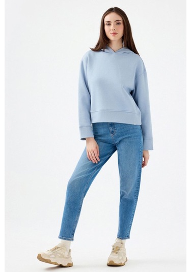 Loft Kadın Sweatshirt Mavi