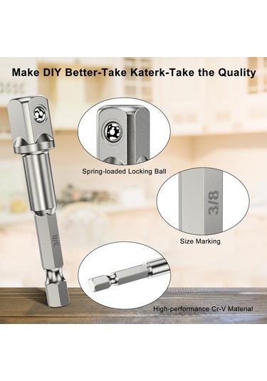 Vkemall 10 Parça Çelik Mızrak Uçlu Bağlantı Seti - 1/2" Boru Adaptörü, Dönüştürücü Ve 10 Delikli Saklama Şeridi İle - Endüstriyel Ve Ev Bakımı İçin