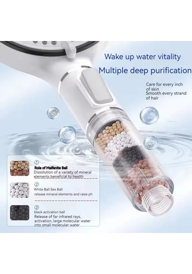 Kalsiyum Sülfit Filtre Duş Başlığı 5 Vitesli Yüksek Basınçlı Duş Diğer