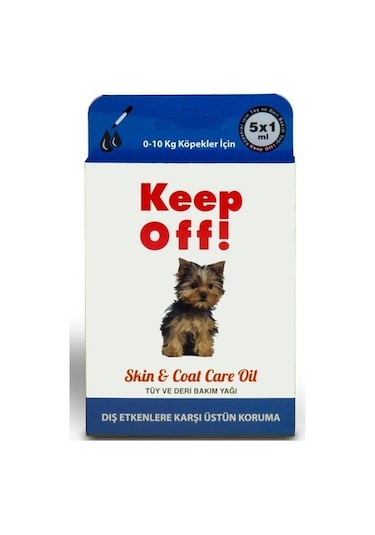Keep Off Küçük Irk Köpekler için 0 - 10 KG Dış Parazit Damlası 5 x 1 ML