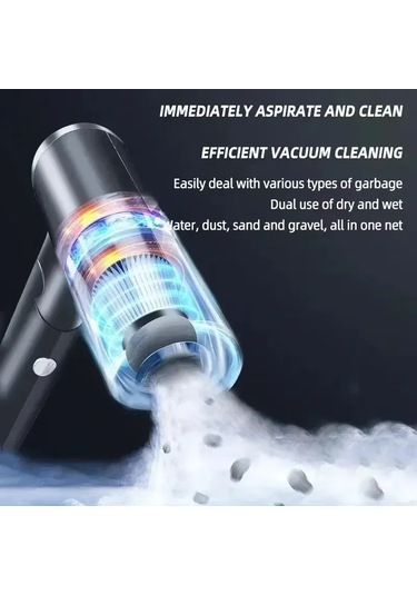 Taşınabilir Kablosuz Araba Elektrikli Süpürge Kablosuz