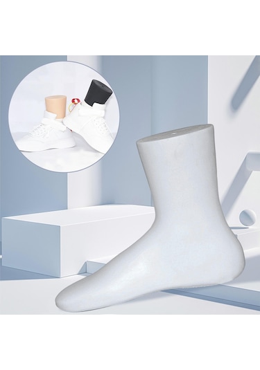 Suntek Ayakkabı Kalıp Çorap Ekran Manken Ayak Modeli Beyaz