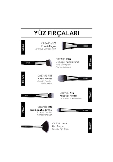 Cre'ars Foundation Brush 105