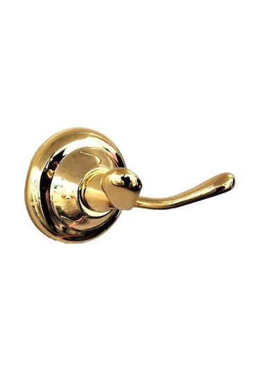 Lider Dicle Gold Banyo Aksesuarı.Sarı Altın Renk Ikili Askılık Çok Renkli
