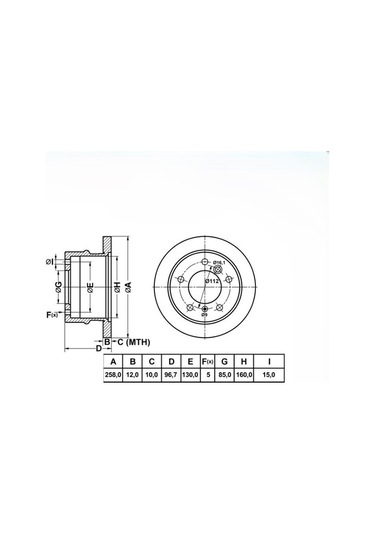 Fren Diski Arka Lt35 M313