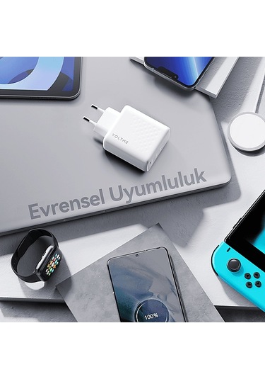 Voltme V2024v1 Revo 67w Cca Gan Şarj Cihazı Beyaz