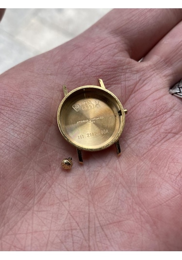 Eterna 23.7 Mm Deri Kordon 14k Altın Kadın Kol Saati 2.el