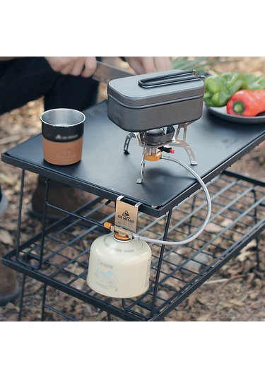 Maiyame Kampanya Çelik Çekmeceli Sokak Ocakları, Taşınabilir Masa Kenarı Depolama Kanca, Kamp Aksesuarı Gümüş
