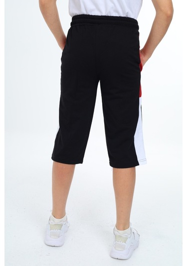 Erkek Çocuk Garni Detaylı Kapri Alt 12204 Siyah