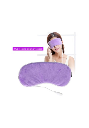 Lichen Elektrikli Isıtmalı Göz Maskesi, Usb Isıtıcı Göz Kapağı, Mavi