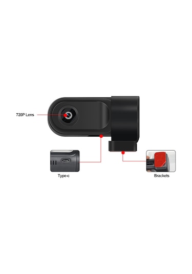 Springsunaraç Kaydediciusb Dash Kamera Araba Android Navigasyon Sürüş Video Kaydedici 360 Derece Dönüş Dvr Gösterge Paneli Kamerası