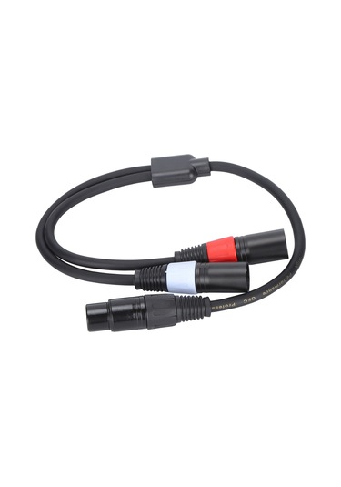 Yaleker Jorındo 5-pin Xlr Dişi İle Çift 3-pin Xlr Erkek 0.5m Ses Kablosu - Gürültüsüz İletim, Stüdyo/live Performans Uyumlu Jd6076
