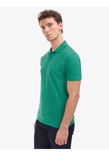 Pierre Cardin Erkek Yeşil Tişört Basic 50325323-vr054