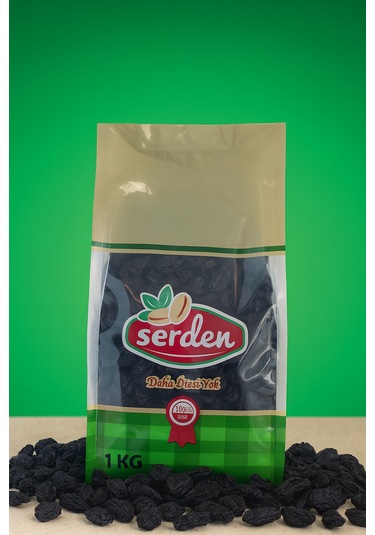 Serman Gıda Çekirdeksiz Siyah Üzüm Özbek 1 KG