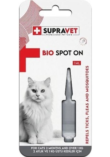 Supravet Kedi Deri Ve Tüy Bakım Dış Parazit İçin Bitkisel Damla 1 Ml