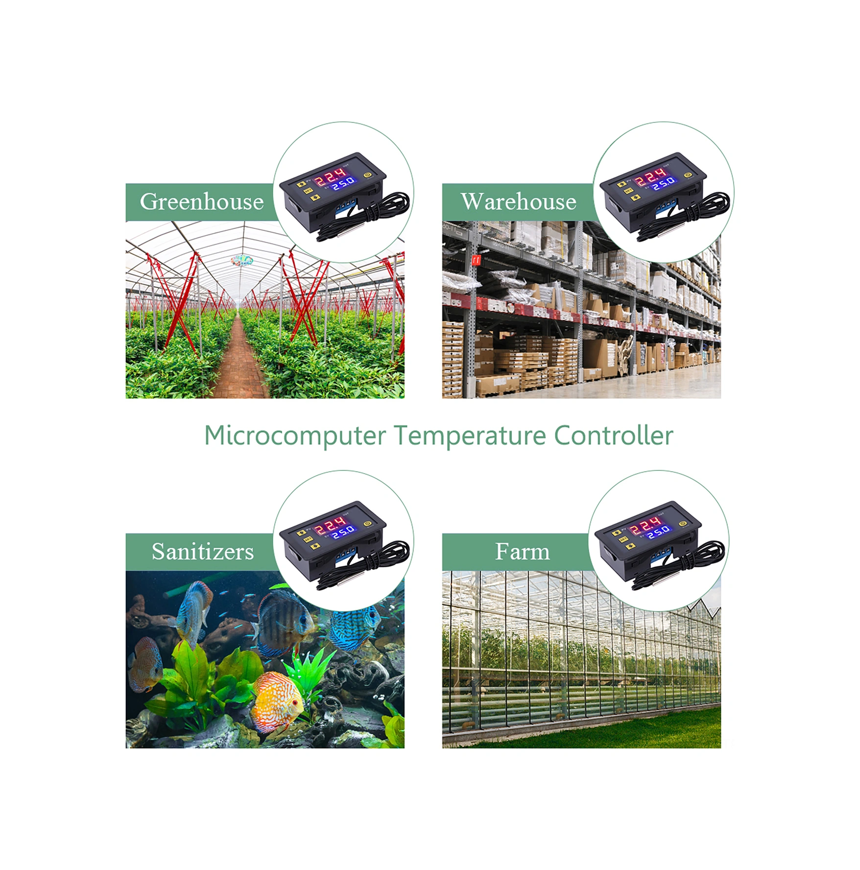 Skycity W3230 Mikro Isı Kontrol Paneli -55 C/+120 C Aralığında, Sayısal Göstergeli, 0.1 C Hassasiyetli, 110-220vac, Röle Çıkışı