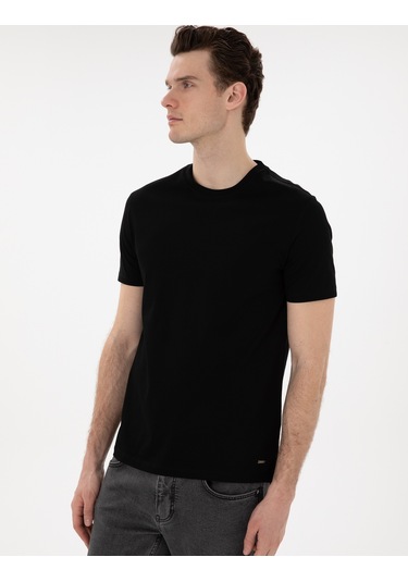 Pierre Cardin Erkek Siyah Tişört Basic 50302560-vr046 Siyah