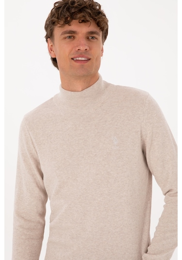 U.s. Polo Assn. Erkek Taş Melanj Kazak /triko 50307783-vr225 Tas Melanj