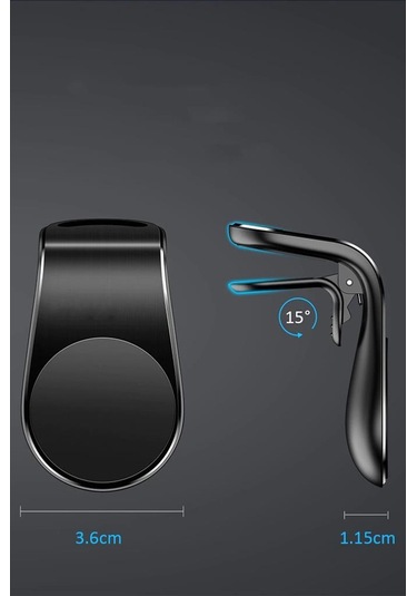 Torima Jx-006 Siyah Çok Amaçlı Magnetic Car Holder Araç İçi Telefon Tutucu Siyah