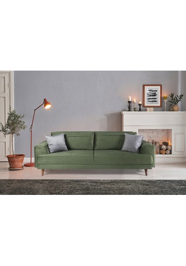 Nobis Yataklı Kanepe Babyface Yeşil