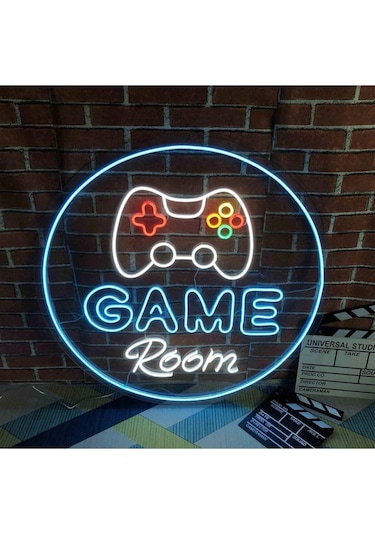 Twins Led Game Room Yazılı Ve Şekilli Neon Tabela Çok Renkli Model:model:38773366 Çok Renkli