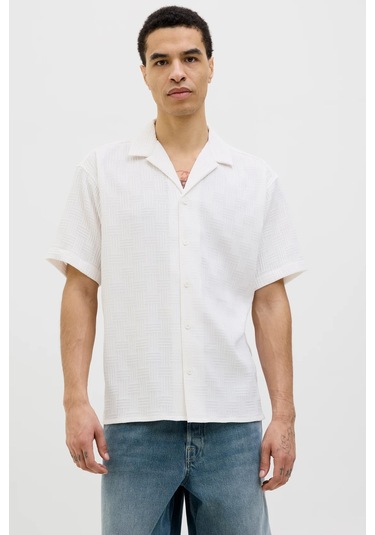 Jack & Jones Jjematteo Resort Erkek Gömlek Beyaz