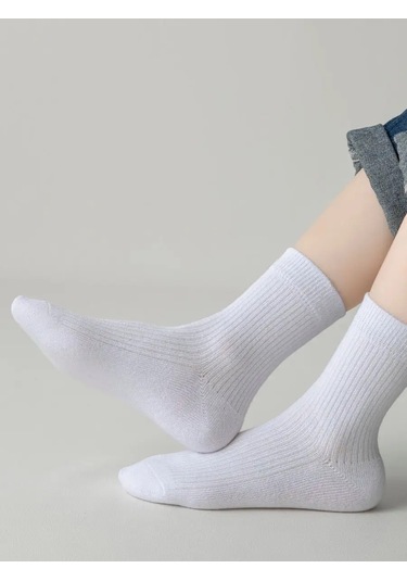 Polly&tim Çocuklar İçin Erkek Ve Kız Çocuğu 5 Çift Çorap Seti. 168718641 Beyaz