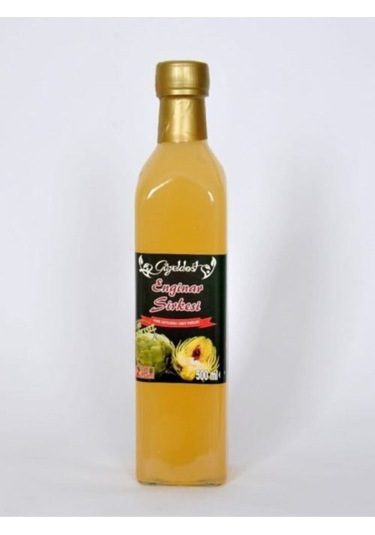 El Yapımı Enginar Sirkesi Cam Şişe El Yapımı