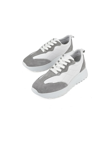 Ziya, Kadın Hakiki Deri Sneaker 1531050z26802420pk Beyaz 1531050z26802420pk 500 Beyaz