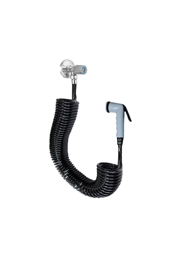 Plasyay Spiral Hasta Engelli Yaşlı Yıkama İnce Yeni Siyah 5 Metre