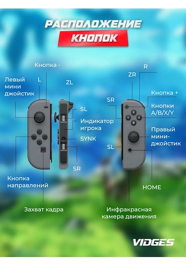 Vıdges Switch İçin Joy-con Yzc-05 Gamepad 100504252
