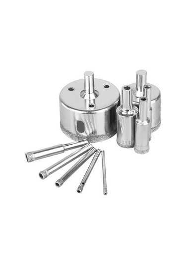 Tongxida 10 Adet Yıkanabilir Elmas Delik Testere, 3-50mm Matkap Ucu Delik Tesisi